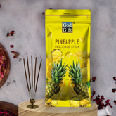 Premium Zipper Pouch Agarbatti - Pineapple